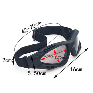 CS แว่นตานิรภัยยุทธวิธีแว่นตาอเนกประสงค์สำหรับมอเตอร์ไซค์/ขี่จักรยานแว่นตากันลม & ป้องกันฝุ่นแว่นตากลางแจ้งพร้อมการป้องกัน UV400 - Product Image 2