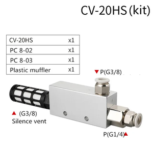 CV-10/15/20/25HS valvola pneumatica a pressione negativa valvola a vuoto - Product Image 6