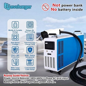 Residencial Home Use Mobile 20kw Solar <b>Powered</b> EV Charging Station <b>DC</b> Fast Charger Portable for Electric Cars - Product Image 5