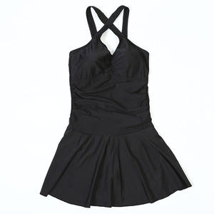 Traje de baño de una pieza para mujer, cuello en V, conservador, talla grande, de secado rápido, para natación y deportes acuáticos - Product Image 5