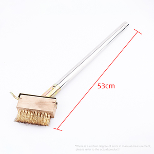 Factory Supply Eco-Friendly Long Wooden Handle Wire Brush for <strong>Block</strong> Paving Garden Weed Scraper Brush - Product Image 2