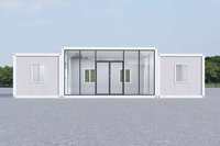 Maison préfabriquée à assemblage rapide, unité de logement moderne à installation rapide, bureau portable, dortoir pour le personnel de construction