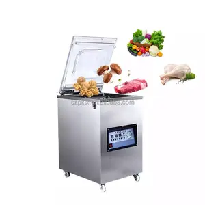 Machine d'emballage sous vide de fruits semi-automatique commerciale DZ-400 scellant sous vide vertical pour nourriture riz viande poisson