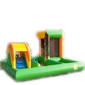New super inflatable combo castle lowest price for little kids ball pit with slide