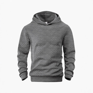 <span class=keywords><strong>Felpa</strong></span> con <span class=keywords><strong>Cappuccio</strong></span> <span class=keywords><strong>da</strong></span> <span class=keywords><strong>Uomo</strong></span> di Alta Qualità in Tessuto Fantasia, Trapuntata a Rombi, con Polsini a Costine, Stile Streetwear Oversize - Product Image 2
