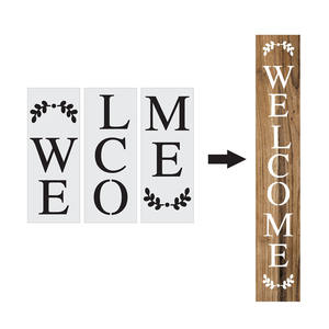 Pochoirs réutilisables pour peinture, modèles individuels de grande taille, 8 pièces, pochoirs de lettres avec des chiffres - Product Image 2