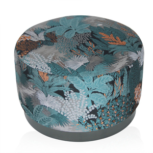 Tabouret de lit en tissu velours, bleu, mousse, 1 pièce, Design élégant, pour le salon - Product Image 3