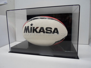 Acc nhà máy bán buôn tùy chỉnh rõ ràng acrylic bóng rổ hiển thị hộp bóng đá hộp với LED thắp sáng - Product Image 4