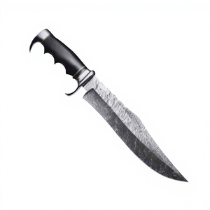 Couteaux Bowie industriels faits à la main, lame en acier Damas, manche en bois, couteau Bowie OEM/ODM avec étui en cuir - Product Image 6