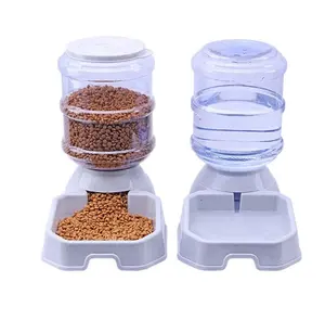 Hond water dispenser petfood kom zwaartekracht water wastafel 3.8L kat automatische feeder