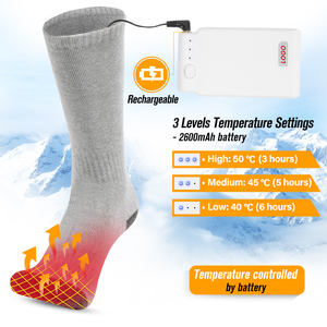 <span class=keywords><strong>Chaussettes</strong></span> chauffantes électriques USB rechargeables 100% coton, <span class=keywords><strong>les</strong></span> <span class=keywords><strong>plus</strong></span> vendues en 2022, pour l'hiver, <span class=keywords><strong>chaussettes</strong></span> chauffantes pour le pays - Product Image 2