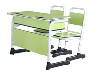 Bureau d'école Offre Spéciale Design Double table d'étudiant Ensemble de chaises Mobilier scolaire Chaise de bureau d'étude