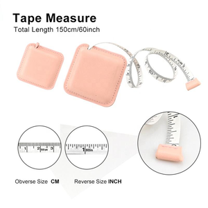 Customized Color Auto Lock Measuring <b>Tools</b> PU Leather Tape Measure <b>Rolling</b> Measuring Tape 1.5m60 Inch 2m78Inch Promotional Gift - Product Image 3