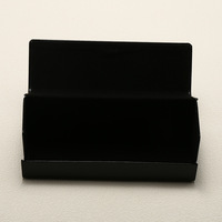 Étui à lunettes QSKY personnalisé en cuir PU noir, résistant à la pression, semi-rigide, pour hommes et femmes, design irrégulier