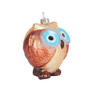 อุปกรณ์ตกแต่งคริสต์มาส <span class=keywords><strong>ลูก</strong></span>บอลแก้วคริสต์มาส ลายสัตว์ ซีรีส์<span class=keywords><strong>นก</strong></span><span class=keywords><strong>ฮูก</strong></span> เครื่องประดับตกแต่งฉากวันหยุดสำหรับเด็ก - Product Image 6