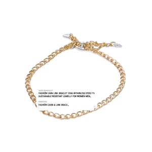 Fashion <b>Chain</b> Link <b>Bracelet</b> 316L Stainless Steel PVD Gold Plating Sustainable Resistant Jewelry for Women <b>Men</b> - Product Image 2