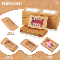 Boîte d'emballage en papier kraft pour étui de téléphone portable en gros avec fenêtre en PVC, boîte à suspendre recyclable pour étui de téléphone