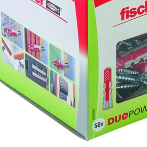 สีเทาอ่อน/แดง, 50 ชิ้น, พร้อมสกรู Duebel DUOPOWER 8x40 S PH LD (94691387597) - Product Image 2