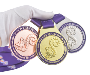 Médaille d'or ATHLETE de qualité supérieure JIOI pour <span class=keywords><strong>les</strong></span> Jeux des î<span class=keywords><strong>les</strong></span> de l'Océan <span class=keywords><strong>Indien</strong></span> à Madagascar - Product Image 5