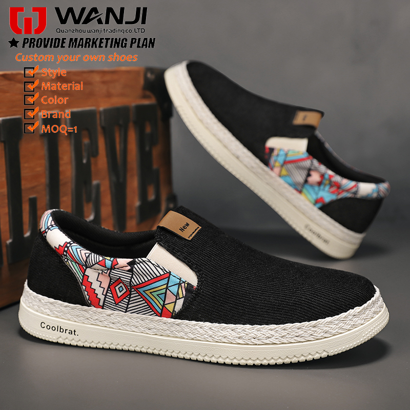 New Style Corduroy Canvas Shoes Round