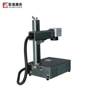 Agent price 20w 30w 50w 100w Max Raycus JPT cnc desktop color fiber laser marking machine price for metal