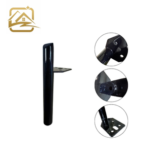 modern <b>sofa</b> leg factory 13cm/15cm/18cm chrome tube metal <b>sofa</b> legs iron furniture legs durable for <b>sofa</b> <b>bed</b> and cabinet - Product Image 2