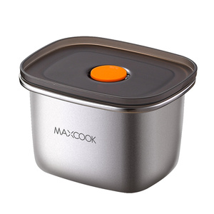 2025 nouveau récipient de stockage de grande capacité réutilisable en acier inoxydable 450ml 316L avec couvercle à déjeuner en PP pour le <span class=keywords><strong>camping</strong></span> et les nouveau-nés - Product Image 1