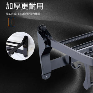 Ensemble d'accessoires de salle de bain Morning Dew : porte-serviettes, brosse WC, boîte à mouchoirs, fixation murale, aluminium anti-corrosion - Product Image 2