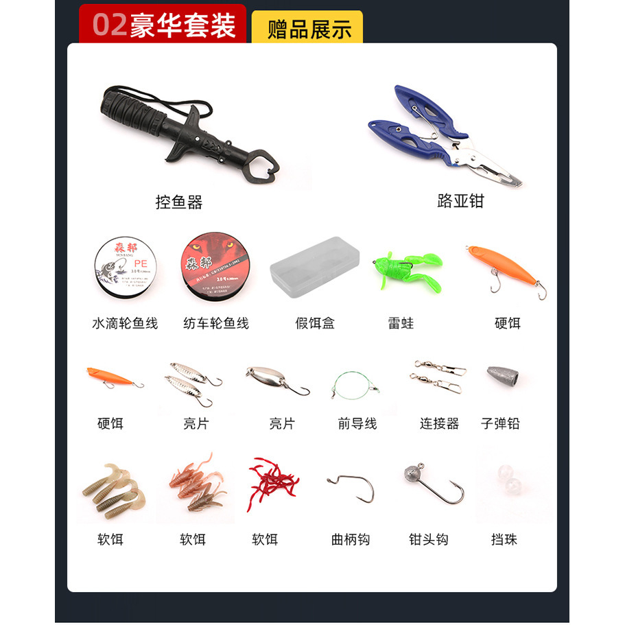 Left-hand baitcasting wheel set (deluxe version)