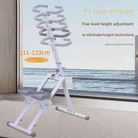 Appareil de fitness vertical pliable pour grimper les escaliers avec affichage LED à hauteur réglable, idéal pour le fitness à domicile.