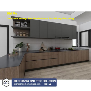 Progetto Filippino Cucine Complete Piccole dal Design Moderno e Minimalista, Mobili Componibili a L in Melamina <span class=keywords><strong>con</strong></span> Lavello - Product Image 2