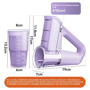 Procesador de alimentos de acero y Metal ligero de mano eléctrico multifuncional, dispositivo práctico para cortar frutas, rebanador de verduras eléctrico de mano - Product Image 2