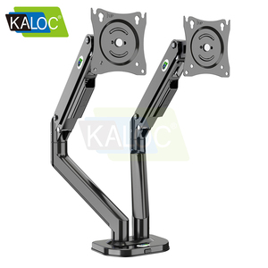 Vente directe d'usine Kaloc, support d'<span class=keywords><strong>écran</strong></span> <span class=keywords><strong>vertical</strong></span> pour ordinateur DS200/2 à double articulation, en alliage d'aluminium et en acier - Product Image 4