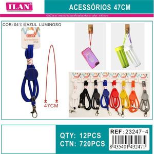 Accessori ILAN 47Cm Blu Luminoso per Supporto Telefono e Bottiglia - Product Image 1