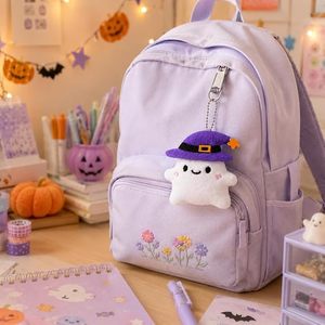 Gantungan Kunci Halloween Model Baru, Hiasan Gantung Labu, Kelelawar, Hantu, Penyihir, untuk Tas Ransel, Dompet, Kunci, Hadiah Pesta Trick Treat - Product Image 6