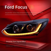 Ensemble de phares pour Ford Focus 2012-2014 avec feux de jour LED, clignotants, lentille de projecteur bi-xénon, mise à niveau avec 6500K et 6500 lumens