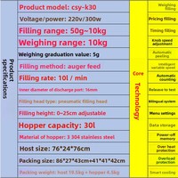 Machine de remplissage de pâte CSY-K30 pour le miel, la pâte de sésame, la base de fondue, le Doubanjiang et la distribution quantitative
