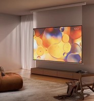 Nouvel écran de projection motorisé automatique ALR mural 84-200 pouces 16:9 Ultra HD 3D pour la maison et le bureau