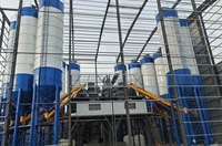 HZS120 Elektrische Container-Modulbetonmischanlage mit Lagerung für Bergbau- und Wasserkraftprojekte