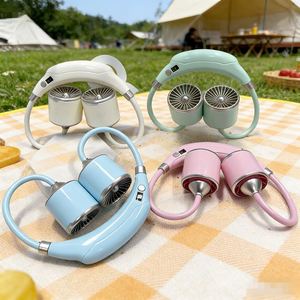 Ventilador de Cuello Portátil de Plástico ABS con Diseño de Capibara, de Alta Calidad, con Carga USB, Marca Goldkyrin, Venta al Por Mayor - Product Image 2