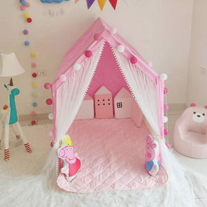 Tienda de juegos plegable para niños, forma de tipi de princesa, <span class=keywords><strong>castillo</strong></span> de juguete para dormitorio infantil, precio de fábrica - Product Image 3