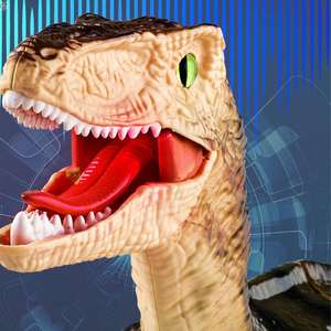 Dinosaurio <span class=keywords><strong>de</strong></span> Control remoto, dinosaurio realista, juguetes educativos para niños, juguete <span class=keywords><strong>de</strong></span> simulación DIY, dinosaurio <span class=keywords><strong>de</strong></span> Control remoto 2,4 - Product Image 2