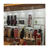 Présentoir de meubles personnalisable pour clubs de golf Bâtons de hockey muraux et sacs de queue pour centre commercial