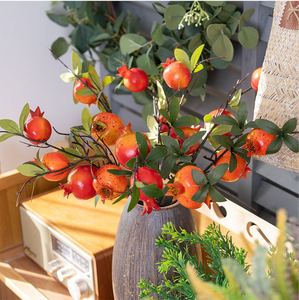 Fruit artificiel de grenade en mousse, réaliste et de haute qualité, avec tige unique, pour la décoration de la maison, du salon, du restaurant et du bureau - Product Image 5