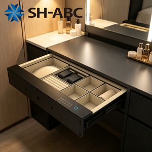 Caja de Seguridad Inteligente con Huella Dactilar SH-<span class=keywords><strong>ABC</strong></span>, Caja Fuerte Metálica con Cajón Deslizante para Joyas, Dinero en Efectivo, Documentos, para el Hogar y Hoteles - Product Image 5