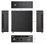 Msecore - Mini PC de Oficina de Alta Potencia con Ryzen 9 8945hs, Radeon 780m, RAM DDR5, Diseño Compacto para Negocios, USB4, Triple Salida 4K, Profesional
