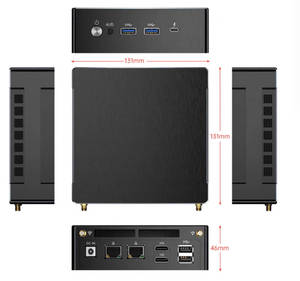 Mini <span class=keywords><strong>PC</strong></span> de jeu AMD Ryzen 9 8945HS, carte graphique Radeon 780M, DDR5 64 Go de RAM, NVMe 4.0 SSD, USB4, LAN 2.5G, <span class=keywords><strong>Windows</strong></span> 11 Pro, <span class=keywords><strong>PC</strong></span> de bureau - Product Image 2