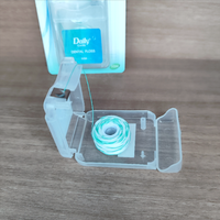 Fil dentaire orthodontique en nylon pour usage domestique, saveur menthe, avec enfile-fil, pour le nettoyage des appareils dentaires, implants et bridges