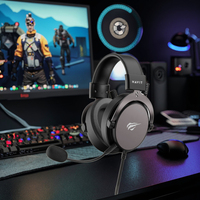 Havit H2030Y Casque Over Ear Bass Surround Noise Cancelling Mic Gaming Headset pour PS5 PS4 Xbox One Controller