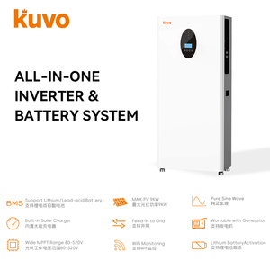 KUVO Floor-<b>Standing</b> All in One Lithium Battery 6KW MPPT Hybrid Solar Long-life <b>Cycle</b> Energy Storage System - Product Image 3